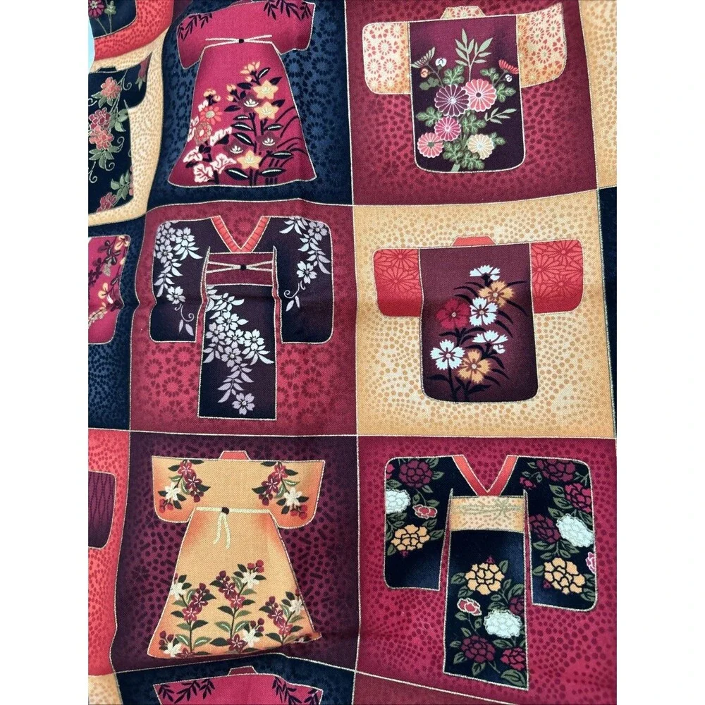 Fabric Lot Quilting Crafts Sewing Art Project Cotton Prints Red Tones 6 Pc